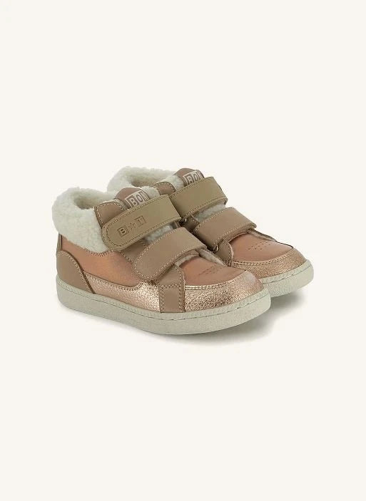 Bonton - Kix Hi Lined Sneakers | Camel
