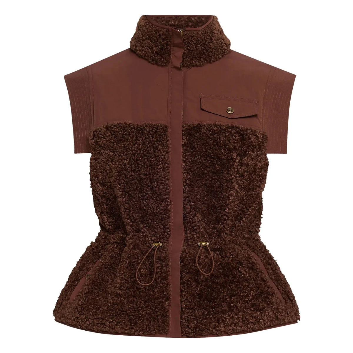Ulla Johnson - Tariet Teddy Sleeveless Jacket | Burgundy