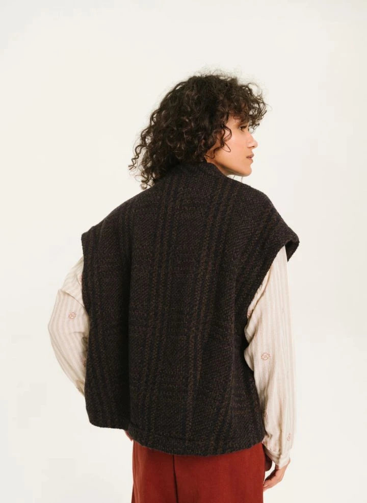 Sacrécoeur - Sonny Wool cardigan | Brown