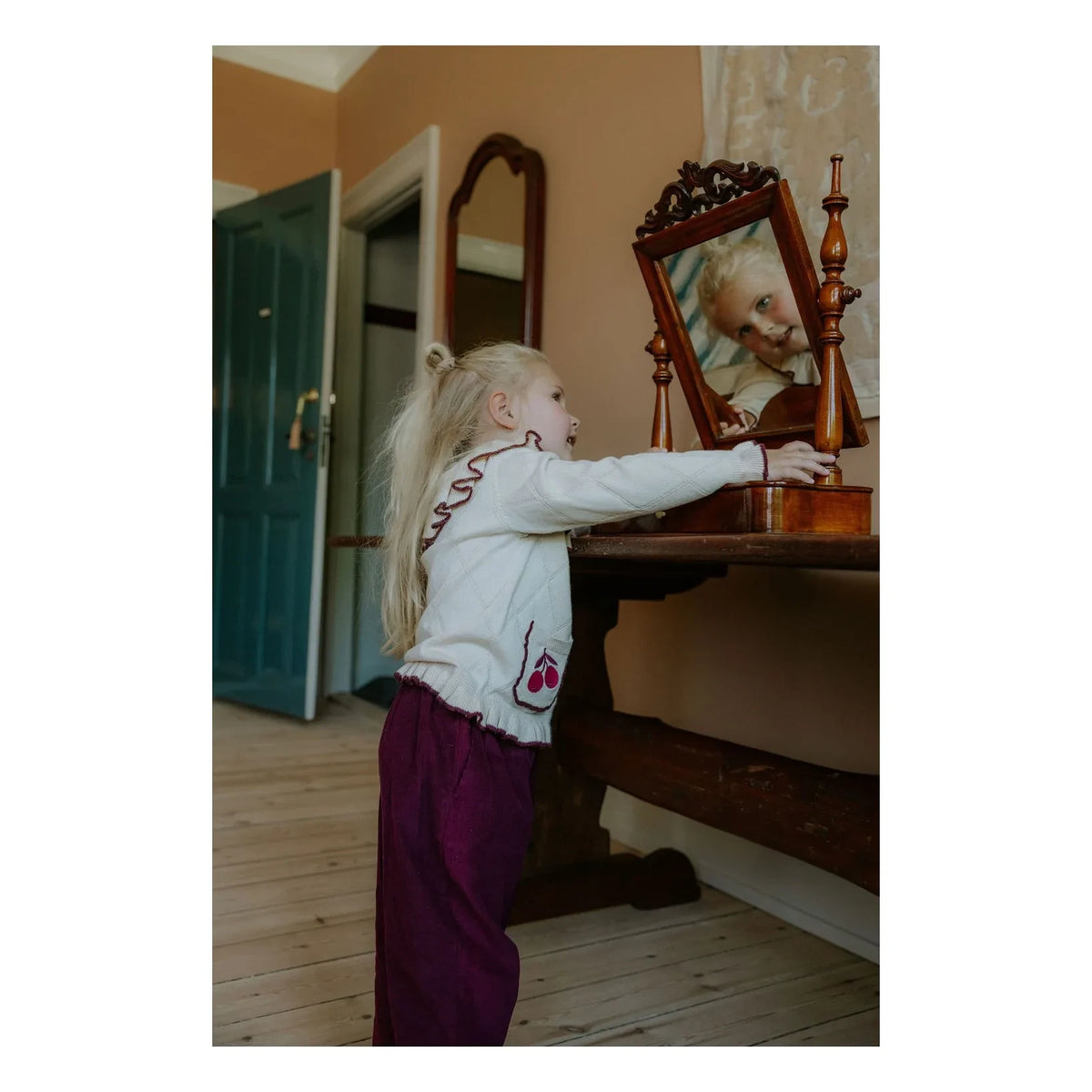 Fliink - Nova Organic Cotton Ruffled Cardigan | Ecru