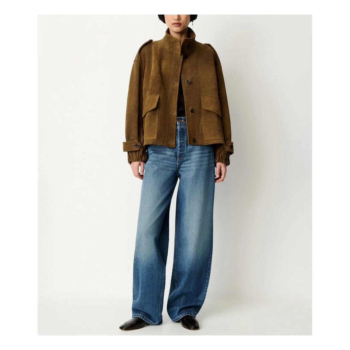 Sessùn - Aland Leather Jacket | Taupe brown
