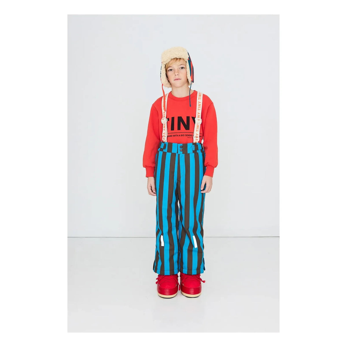Tinycottons - Striped Ski Pants | Blue