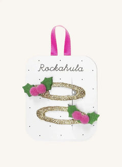 Rockahula Kids - 2-piece Holly Tassel Hair Clip Set | Green
