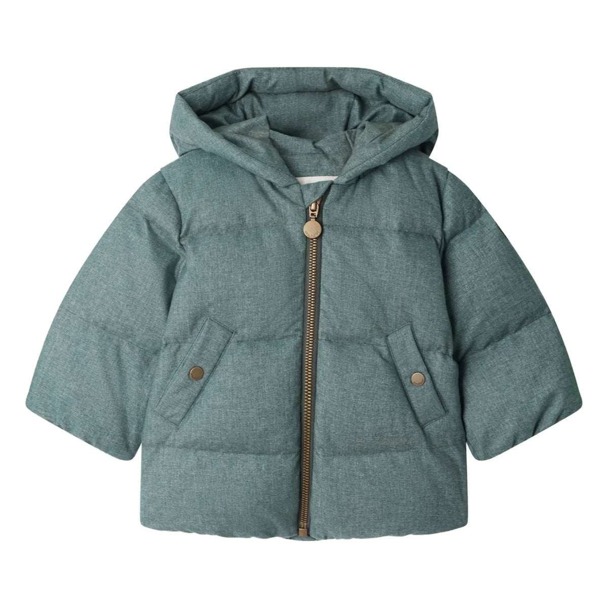 Bonpoint - Bozen Flannel Recycled Fiber Filled Goose Down Jacket | Green