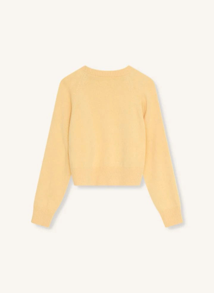 the new society - Cashmere and Merino Sweater | Yellow