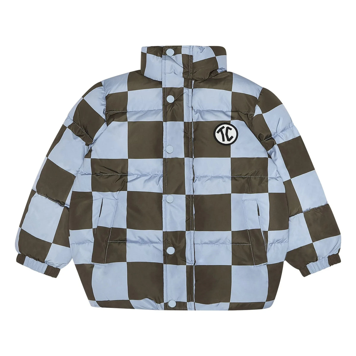 The Campamento - Damier Puffer Jacket | Light Blue
