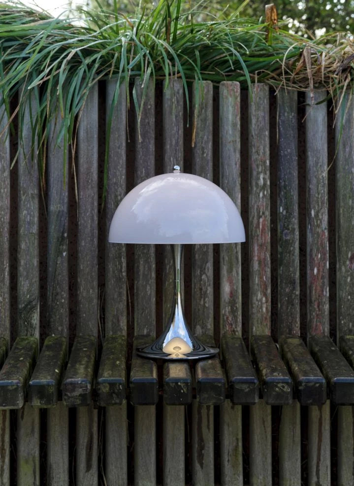 Louis Poulsen - Panthella 250 Portable Table Lamp, Chrome Base, Louis Poulsen | Pearl grey