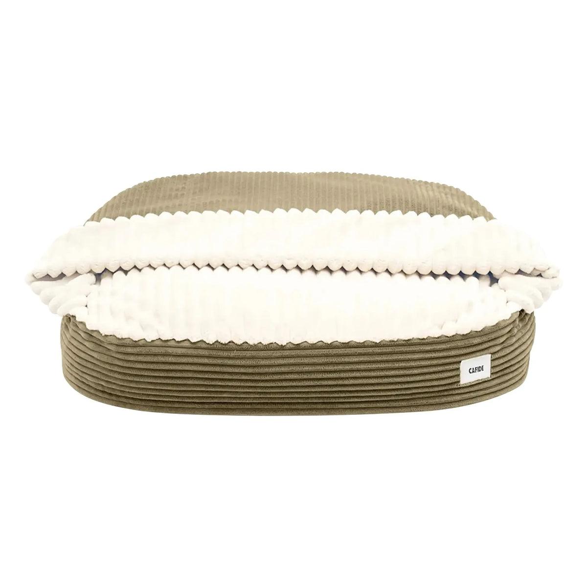 Cafide - Maso textured dog bed | Green