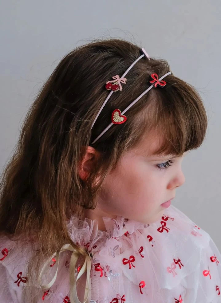Mimi & Lula - Double Cerises Tiara | Pink