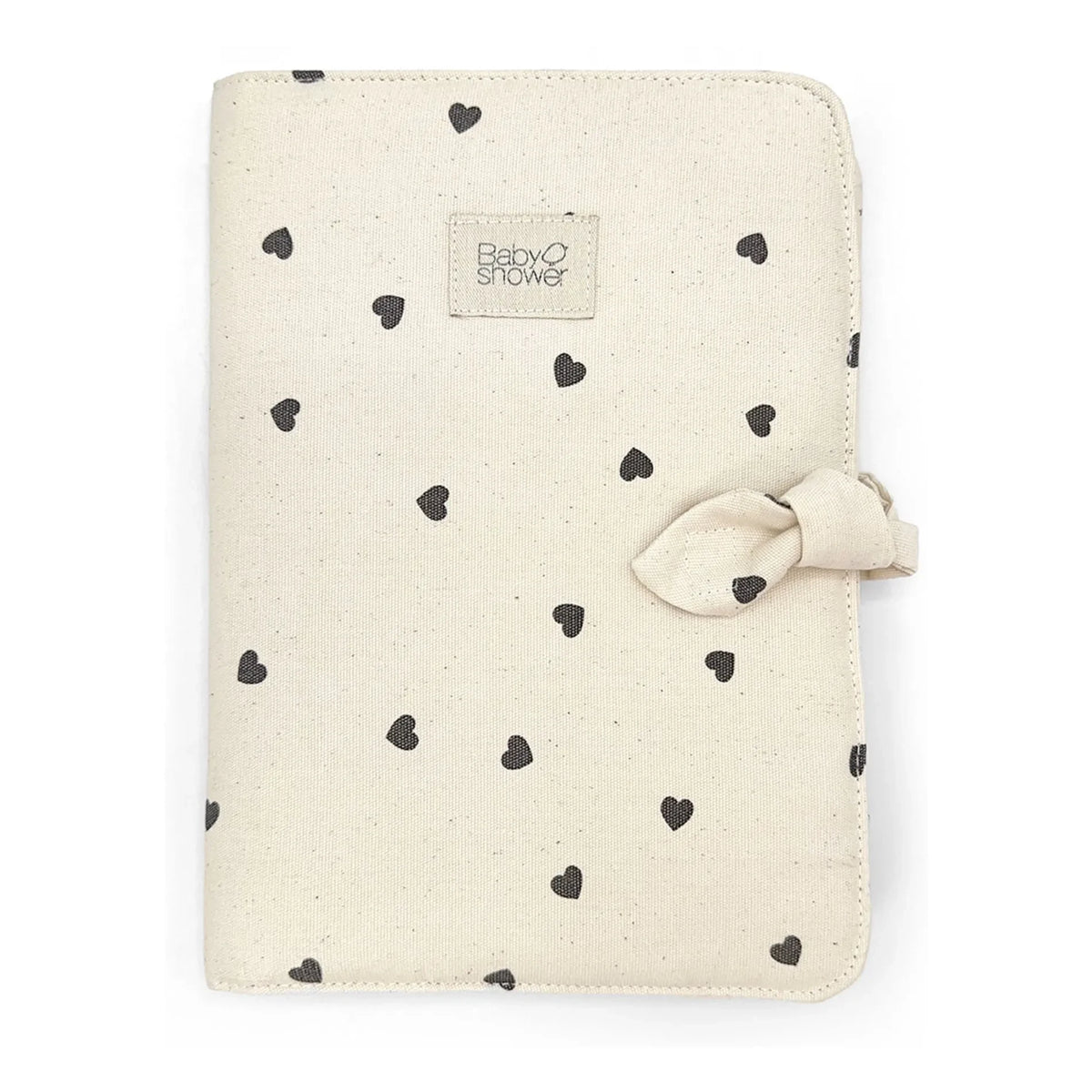 Babyshower - Health Record Cover Hearts | White