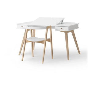 Oliver Furniture - Wooden Table and Chairs, 66 cm | White