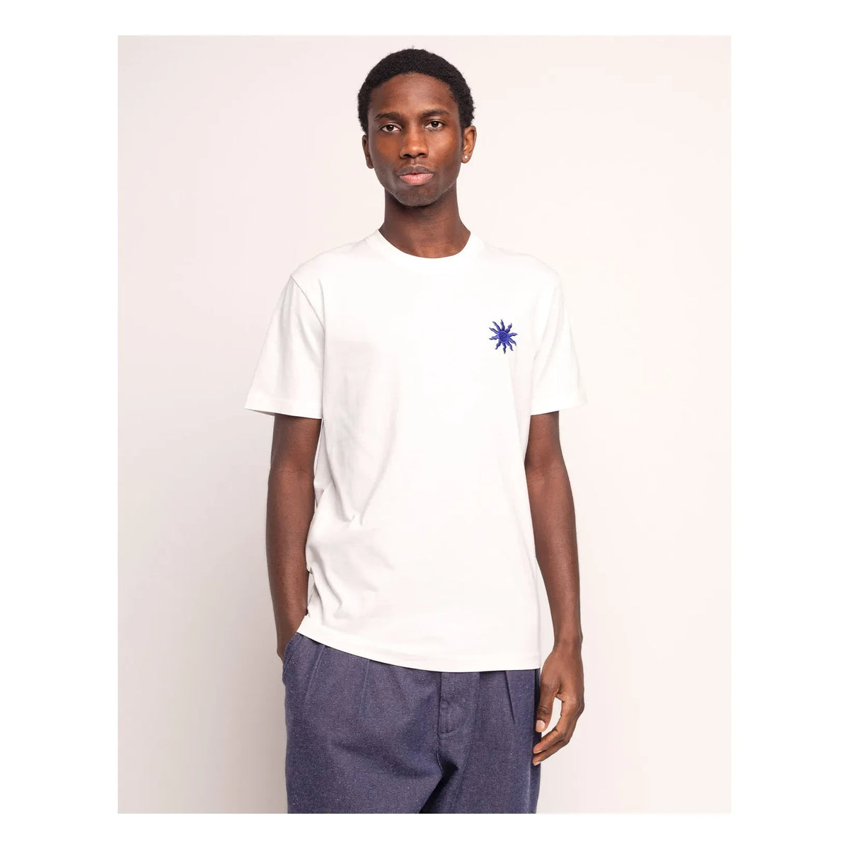Olow - Pictural Cotton T-Shirt | Ecru