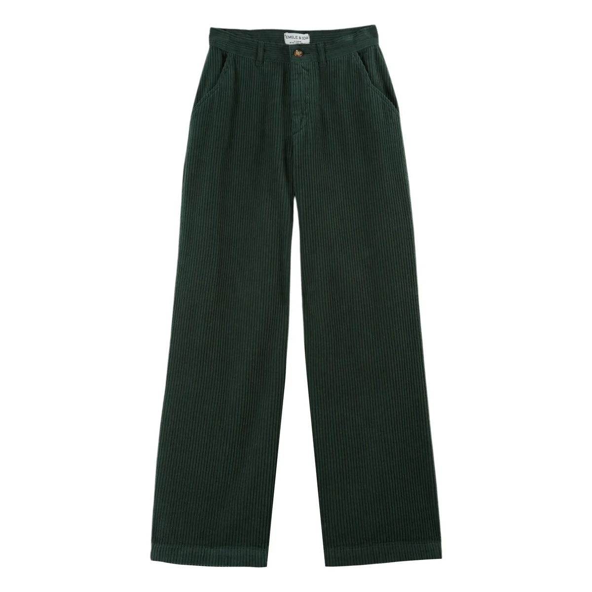 Emile et Ida - Canelle Corduroy Pants | Dark Green