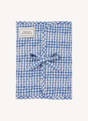Editions Aimable - Henriette health book cover | Blue Vichy Cotton