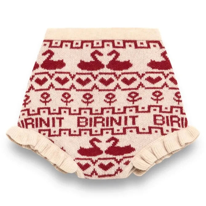 birinit - Wool Duck Shorts | Burgundy