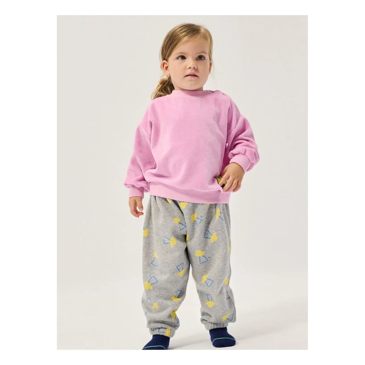 Bobo Choses - Jogger saucers Organic Cotton Baby | Speckled Grey