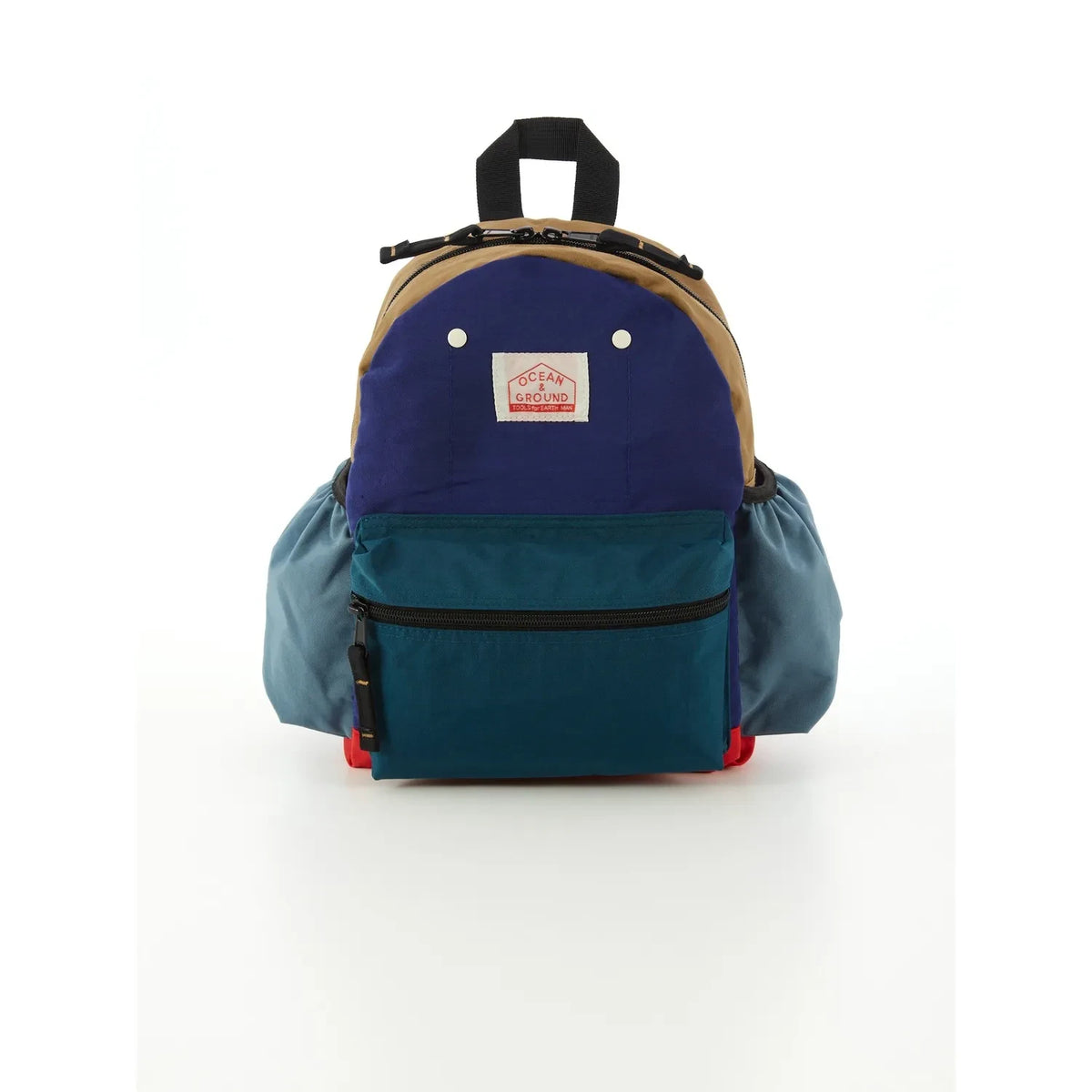 Ocean&Ground - Multicolored Block Backpack | Blue