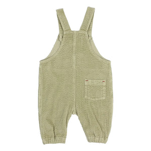 Búho - Velvet Pocket Overalls | Light Green