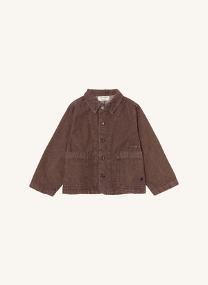 True Artist - N°5 Striped Denim Organic Cotton Jacket | Dark Blue