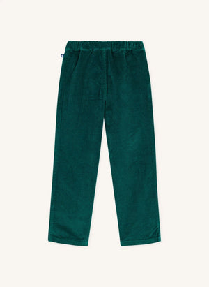 Petit Bateau - Corduroy organic cotton straight-leg pants | Green