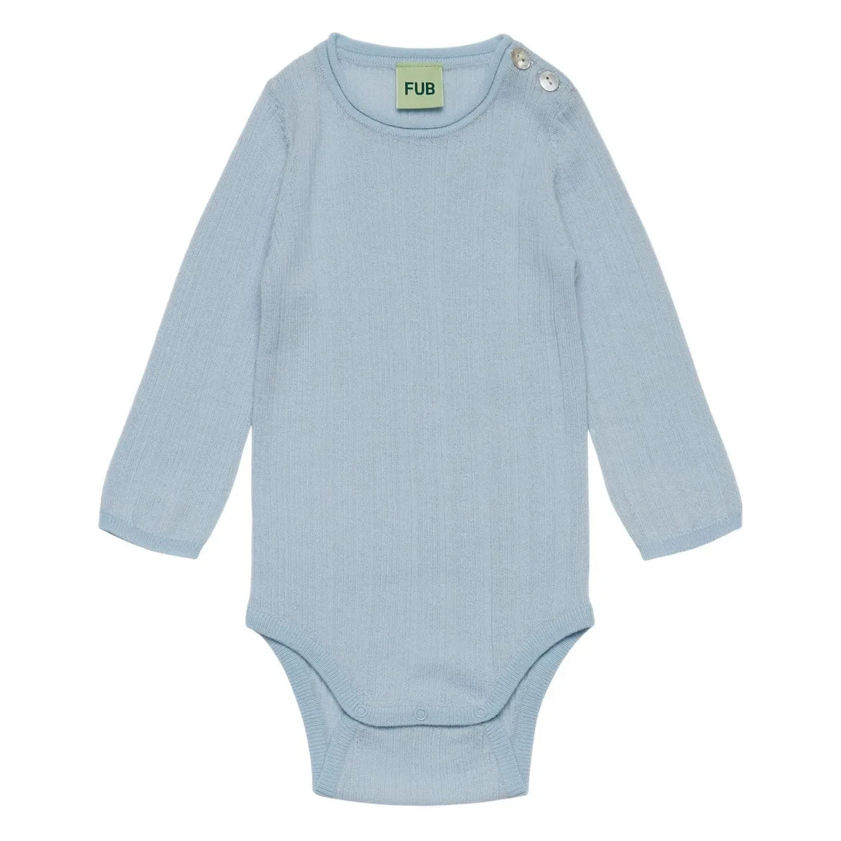 FUB - Merino Wool Ribbed Bodysuit | Light Blue