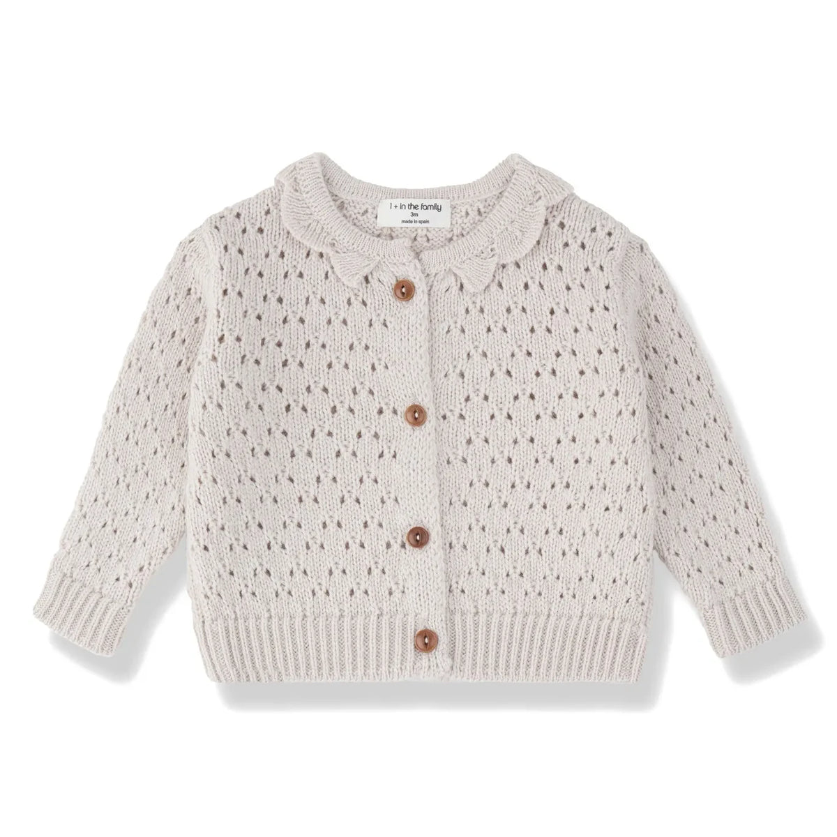 1+ in the family - Nimes Merino Wool Cardigan | Ecru