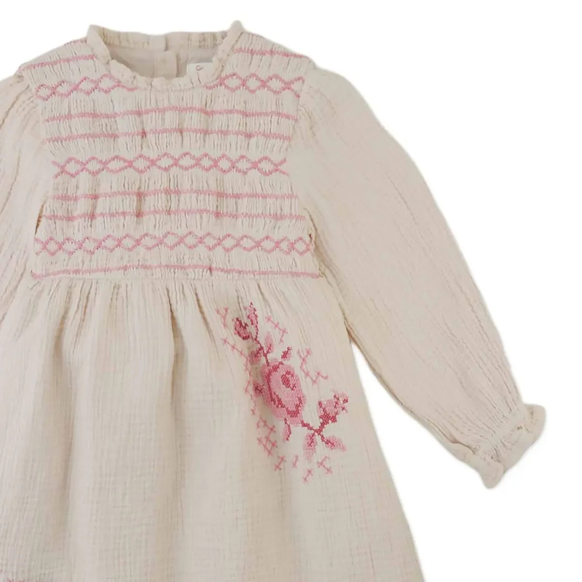 Gingersnaps - Emmaline embroidered dress Cotton voile | Beige