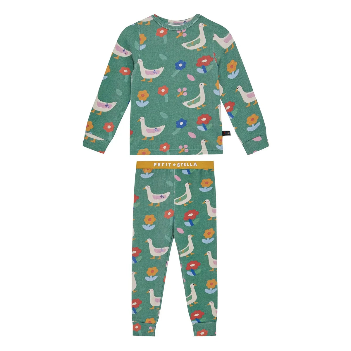 Petit Stella - Pima cotton and Modal duck pajamas | Green
