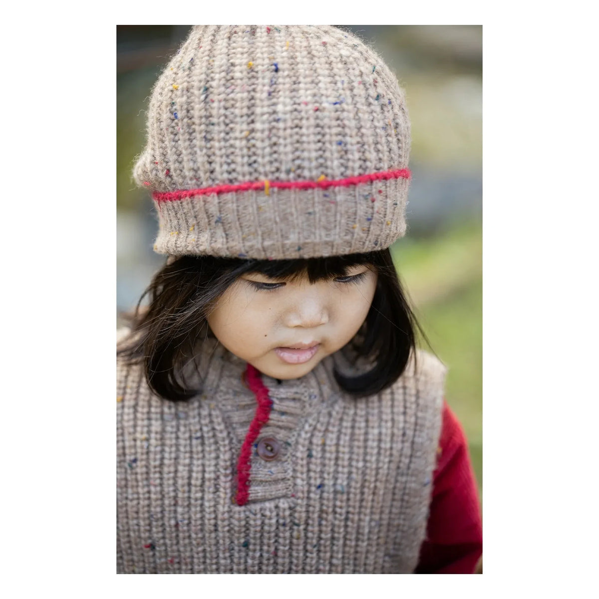 1+ in the family - Athabasca Removable Wool Collar | Beige