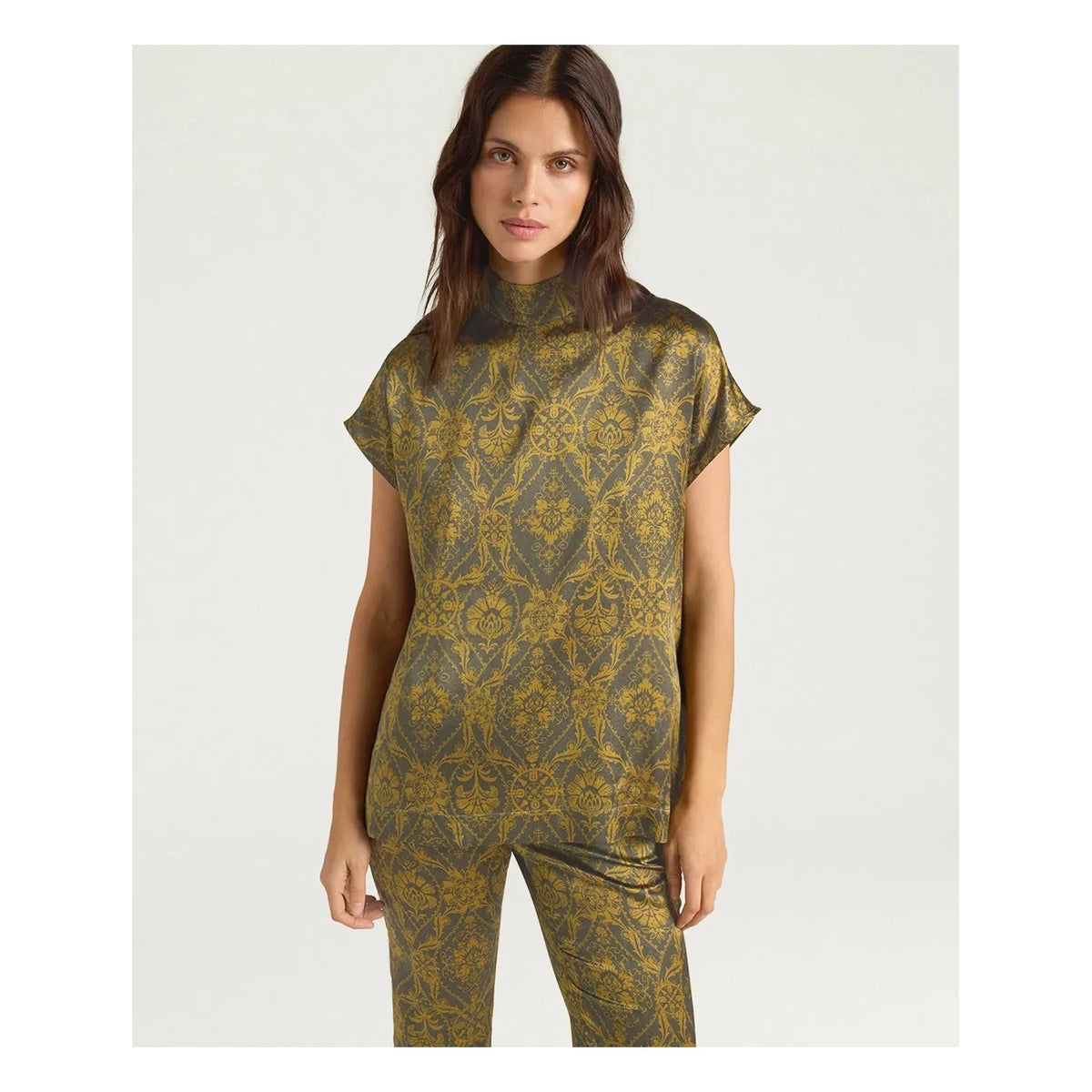 Momoni - Ulla Silk Blouse | Gold