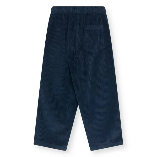 the new society - Elio Velvet Trousers | Night Blue