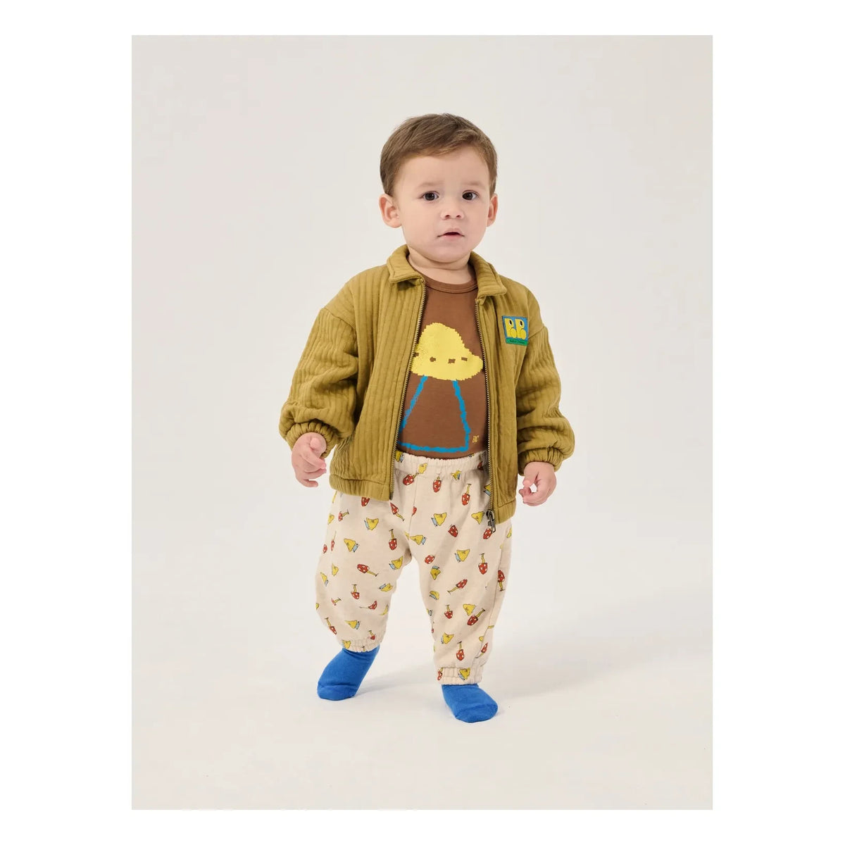 Bobo Choses - Organic cotton snap bodysuit | Brown