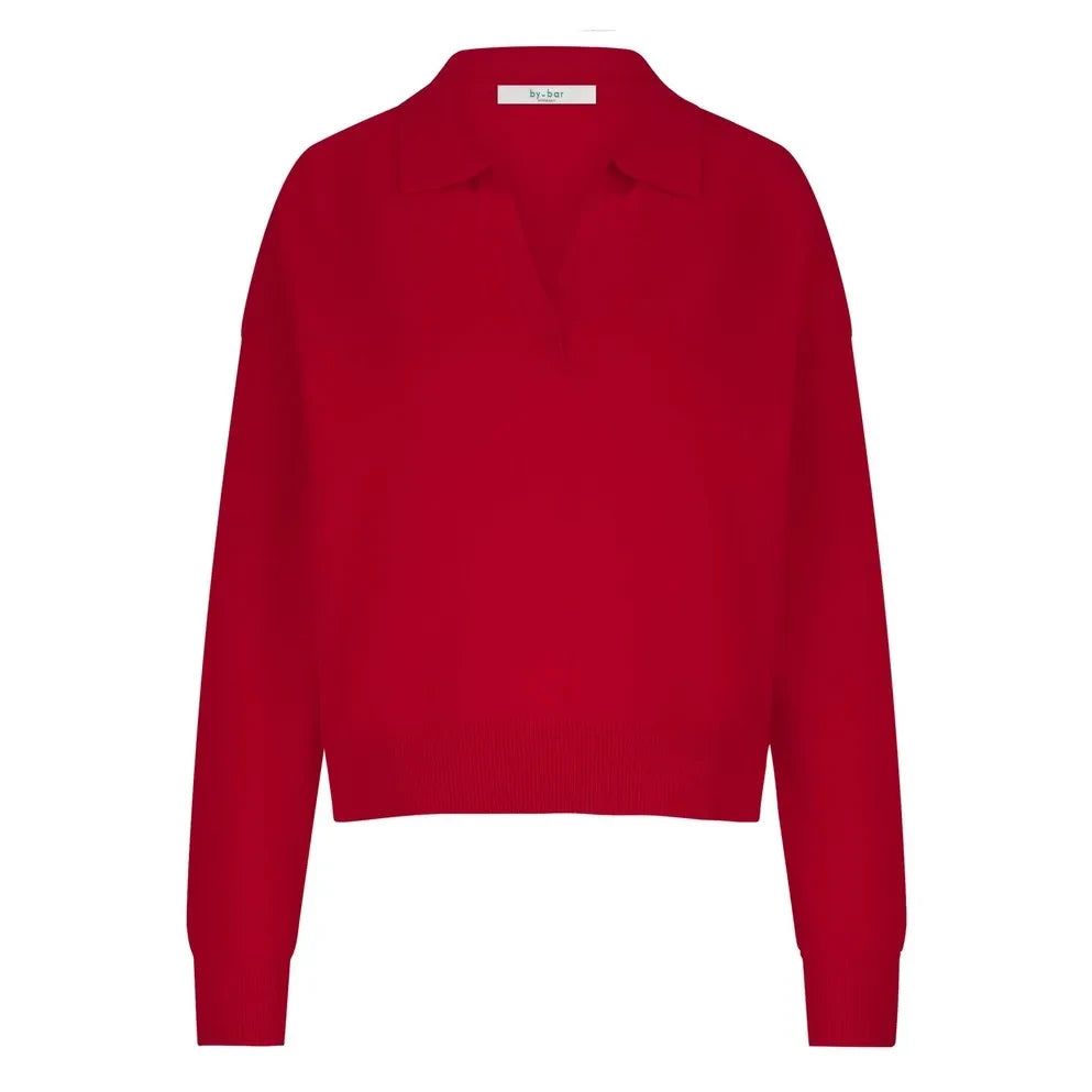 By Bar - Flex Merino Wool Sweater | Red