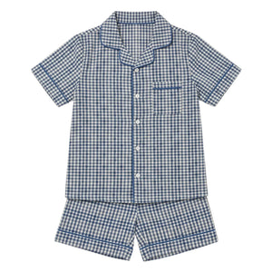 Editions Aimable - Pio pajama | Blue Vichy Cotton