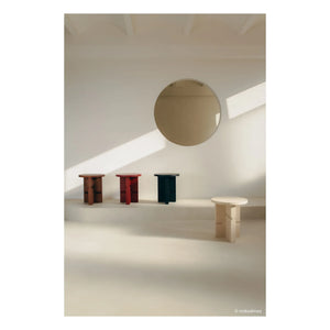 Nobodinoz - Apricot Painted Wooden Side Table | Ivory