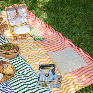 Dock & Bay Picnic Blanket - Stripe Up Your Life-Blankets-Stripe Up Your Life-Large | Natural Baby Shower