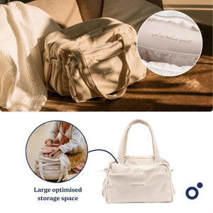 Doomoo Changing Bag - Fluffy Corduroy Beige-Changing Bags-Fluffy Corduroy Beige- | Natural Baby Shower