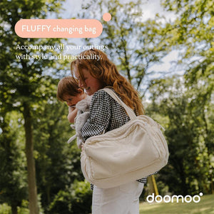 Doomoo Changing Bag - Fluffy Corduroy Beige-Changing Bags-Fluffy Corduroy Beige- | Natural Baby Shower