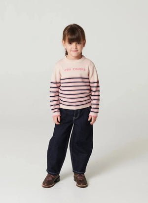 Copenhagen Colors - Jean Ballon Organic Cotton Heart-Shaped Pocket | Dark Blue