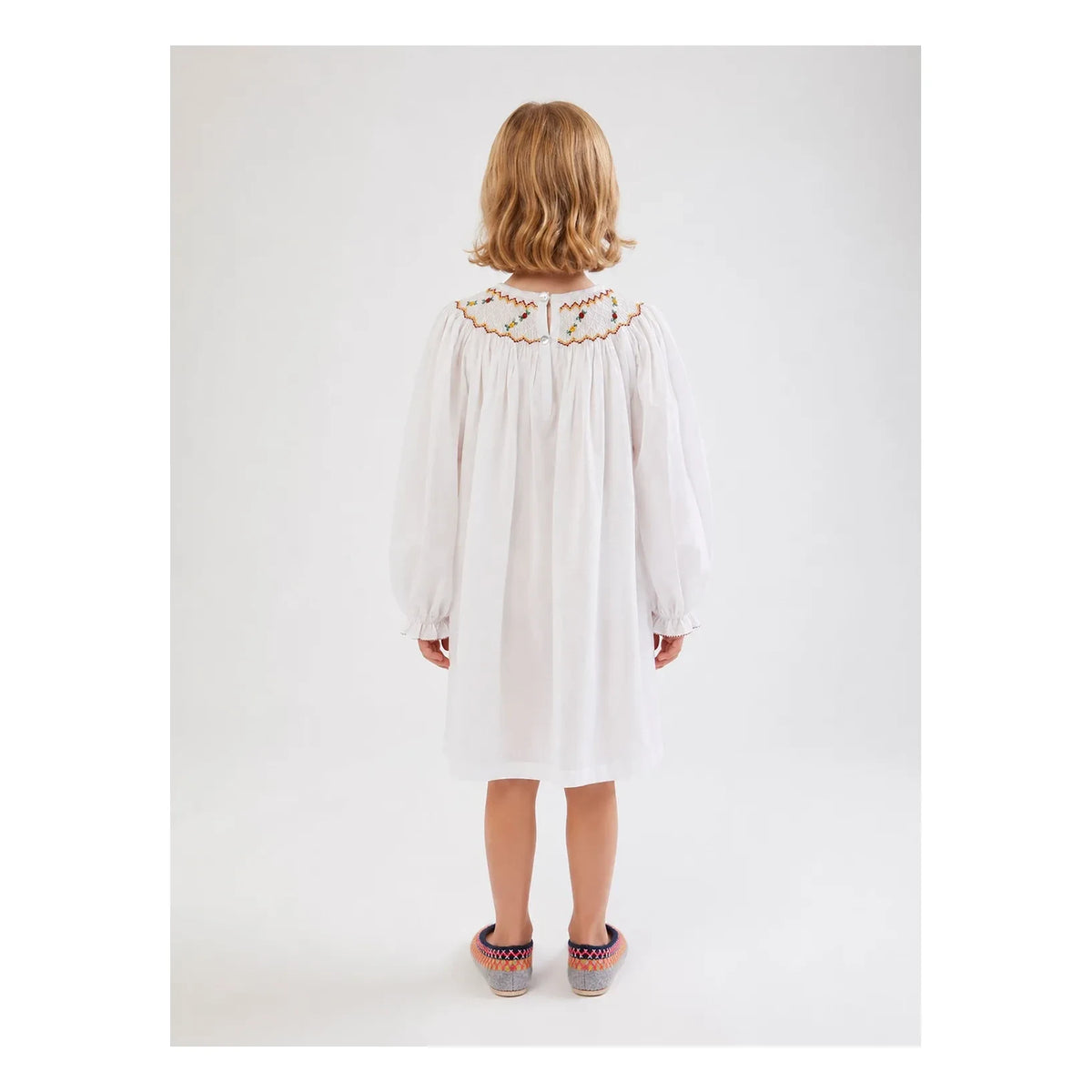 Folkloore - Floral Nightdress - Children’s Collection | White