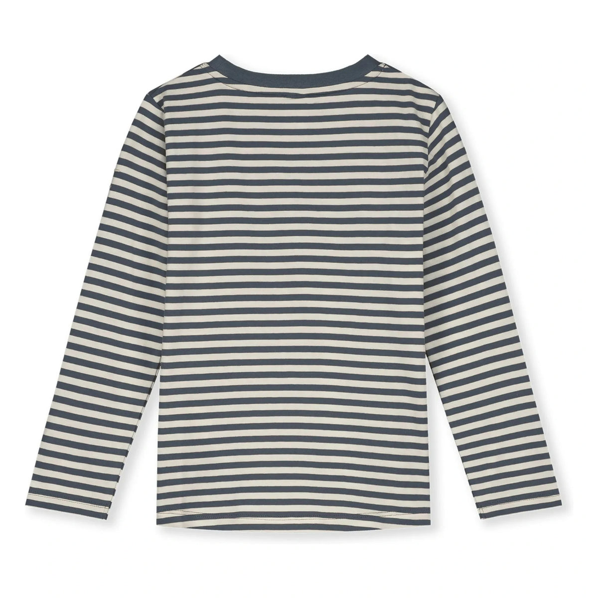 Gray Label - Striped Organic Cotton T-Shirt | Gray Blue