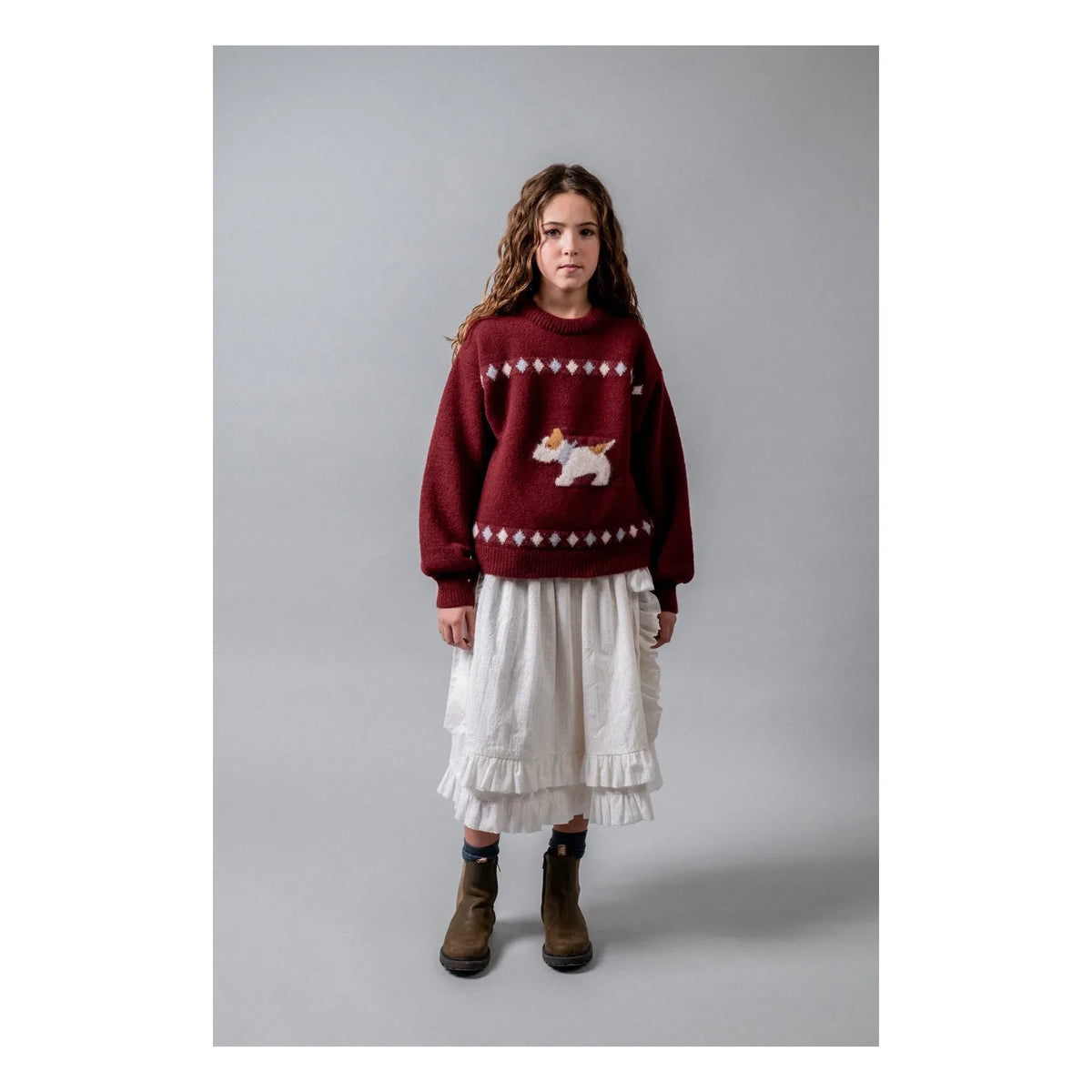 birinit - Jacky Chien sweater | Burgundy