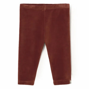 Cozmo - Organic Cotton Velvet Leggings | Russet