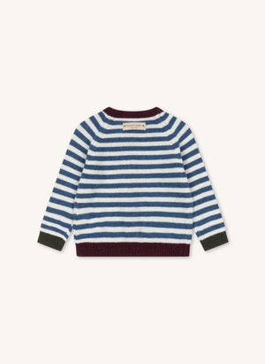 Konges Sløjd - Belou Striped Wool Cardigan | Blue