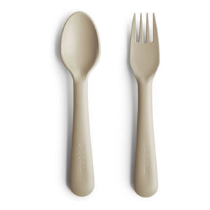 Mushie - Cutlery Set | Vanilla