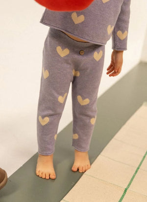 Bayiri - Amor Cœurs organic cotton pants | Lavender