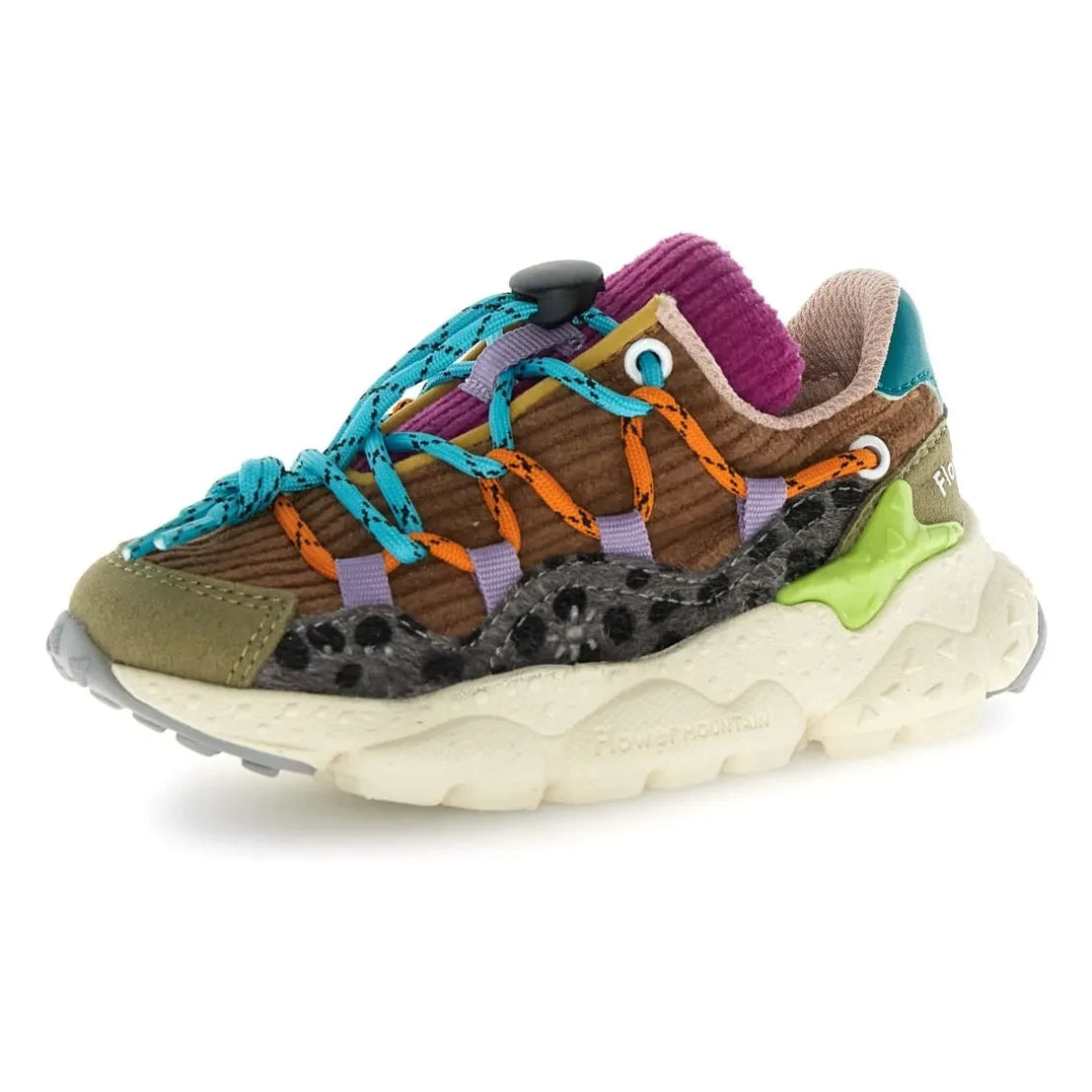 Flower Mountain - Raikiri Junior Sneakers | Olive Green