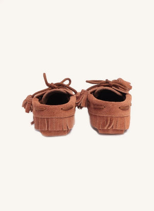 Pèpè - Suede Tassel Loafer Slippers | Brown