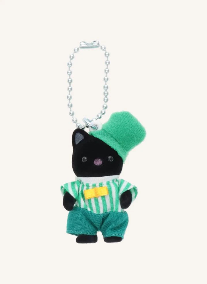 Sylvanian Families - Two-Tone Cat Keychain - Emerald