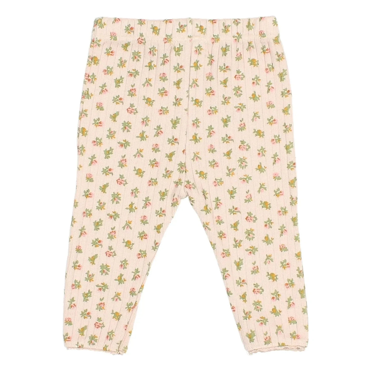 Búho - Floral Cottage Ribbed Leggings | Light Pink